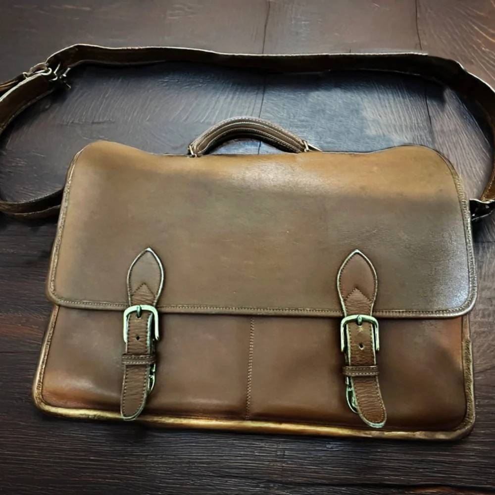 Vintage COACH No. 233-5678 Briefcase – Made in USA – Glove-Tanned Leather –
